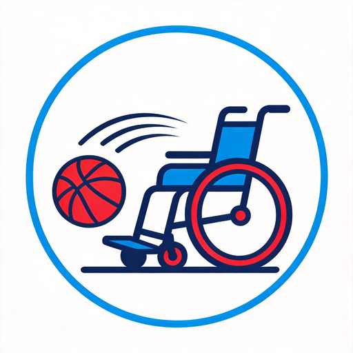 轮椅篮球无畏竞逐 Logo